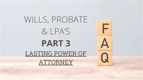 Use a lasting power of attorney – your questions .